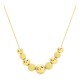 Collar bolas escarchadas oro amarillo 750 ‰