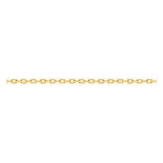 Cadena forzada diamantada oro amarillo 750 ‰ 0,85 mm