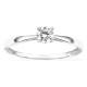 Anillo oro blanco 750 ‰ con circonita 0,30 ct