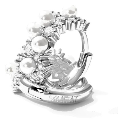 Pendientes Écume plata
