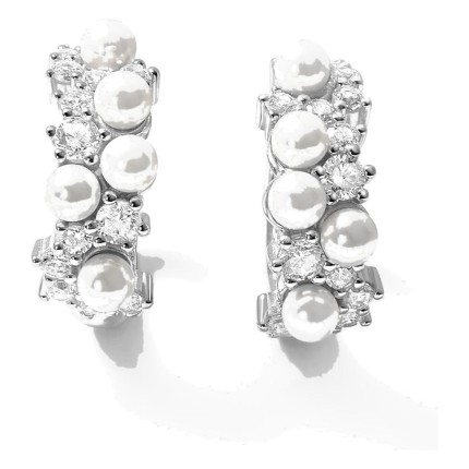 Pendientes Écume plata
