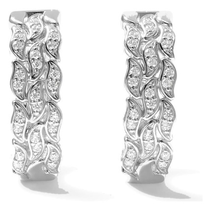 Pendientes La Marée Double plata