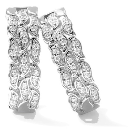 Pendientes La Marée Double plata