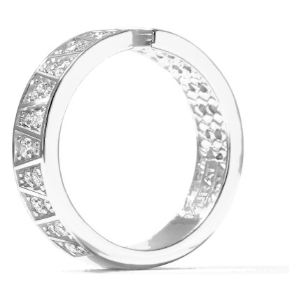 Anillo Plein Soleil abierto plata