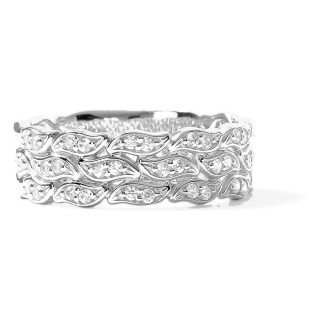 Anillo La Marée Triple plata