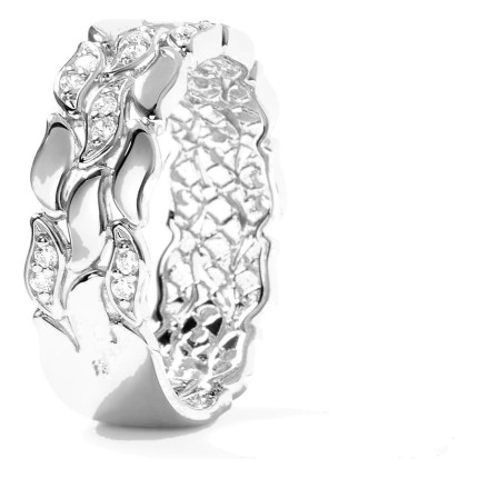 Anillo La Marée Triple Alterné plata