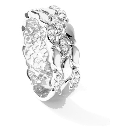 Anillo La Marée Triple Alterné plata