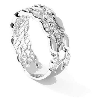 Anillo La Marée Triple Alterné plata