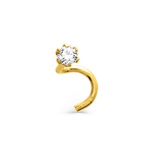 Piercing De Nariz Em Ouro Amarelo 9K Oro Vivo
