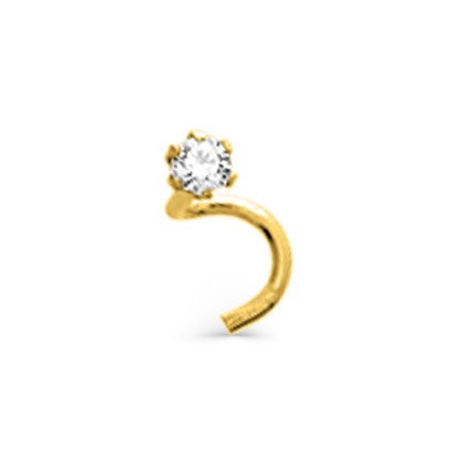 Piercing de nariz en oro amarillo 9K Oro Vivo