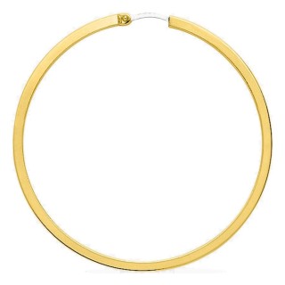 Pendientes de aro en oro amarillo 750 ‰ de 45 mm de diámetro