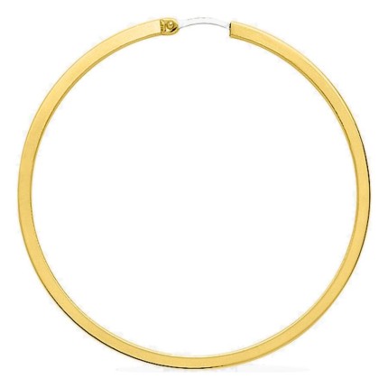 Brincos de argola em ouro amarelo 750 ‰ com 45 mm de diâmetro