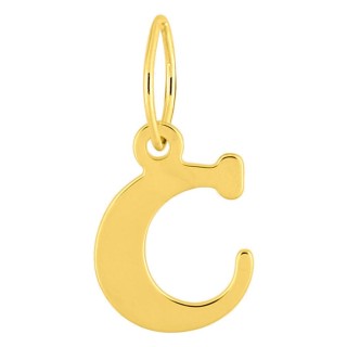 Pendente inicial C em ouro amarelo 750 ‰