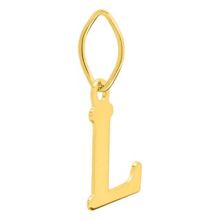 Colgante inicial L en oro amarillo 750 ‰