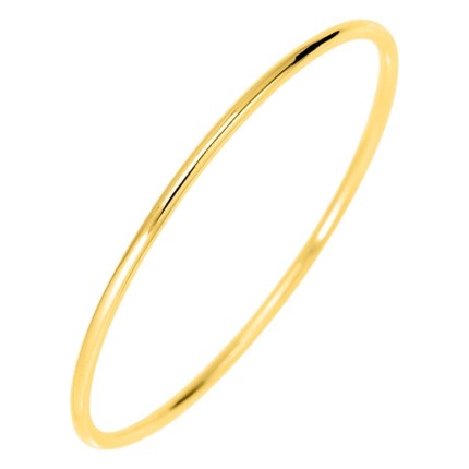 Pulseira rígida maciça em ouro amarelo 750 ‰ de 2,05 mm