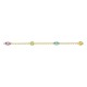 Pulsera en oro amarillo 750 ‰ y piedras finas
