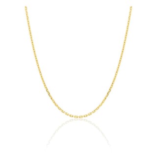 Corrente forçada diamantada em ouro amarelo 750 ‰ de 1,28 mm