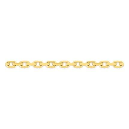 Corrente forçada diamantada em ouro amarelo 750 ‰ de 1,75 mm
