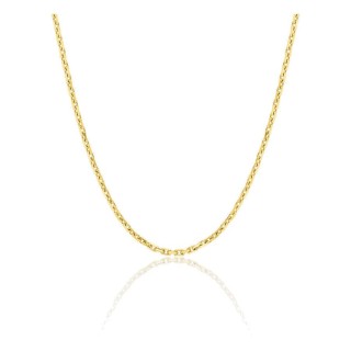Cadena forzada diamantada en oro amarillo 750 ‰ de 1,75 mm