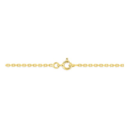 Corrente forçada diamantada em ouro amarelo 750 ‰ de 1,75 mm