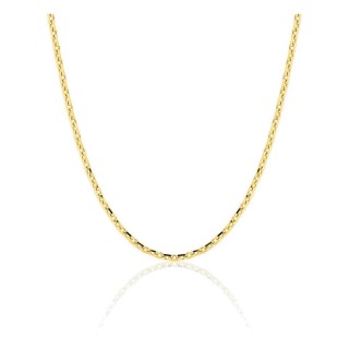 Corrente forçada diamantada em ouro amarelo 750 ‰ de 1,85 mm