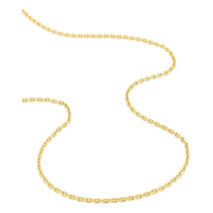 Corrente forçada diamantada em ouro amarelo 750 ‰ de 2,10 mm