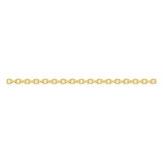 Cadena forzada redonda en oro amarillo 750 ‰ de 0,90 mm