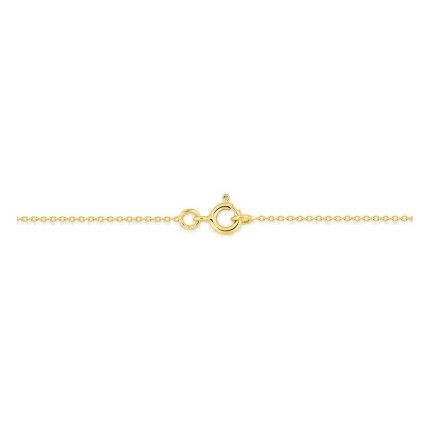 Corrente forçada redonda em ouro amarelo 750 ‰ de 0,90 mm
