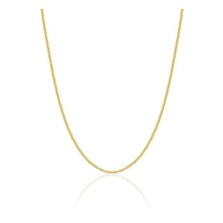 Cadena forzada redonda en oro amarillo 750 ‰ de 1,10 mm