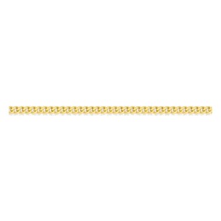 Corrente barbela diamantada em ouro amarelo 750 ‰ de 1 mm