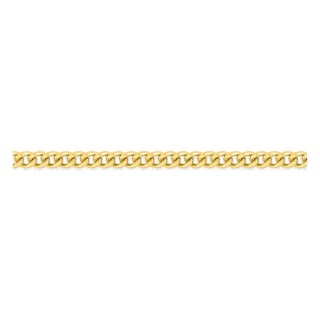 Cadena barbada diamantada en oro amarillo 750 ‰ de 1,62 mm