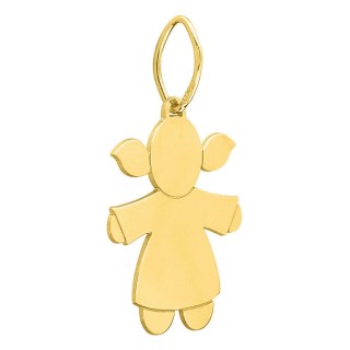 Colgante niña en oro amarillo 750 ‰