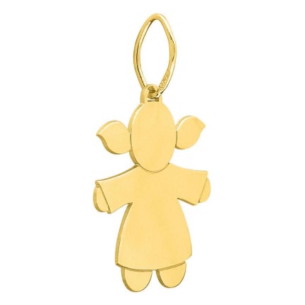 Pendente menina em ouro amarelo 750 ‰