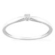 Anillo solitario en oro blanco 750 ‰ y diamante de 0,04 ct