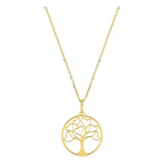 Collar en oro amarillo 375 ‰ con colgante árbol de la vida