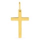 Colgante cruz lisa en oro amarillo 375 ‰