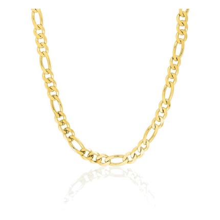 Corrente alternada 1+3 em ouro amarelo 375 ‰ de 4 mm