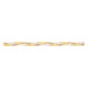 Pulsera de cadena trenzada tricolor en oro 375 ‰