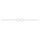 Pulsera en plata de ley 925 rodiada con motivo infinito