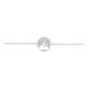 Pulsera en plata de ley 925 rodiada con circonitas y árbol de la vida