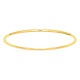 Brazalete rígido de hilo redondo de 2 mm chapado en oro