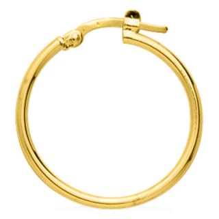 Pendientes de aro de 20 mm chapados en oro