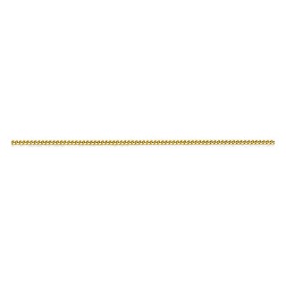Collar cadena barbada diamantada de 1,35 mm chapada en oro