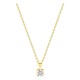 Collar chapado en oro con circonita