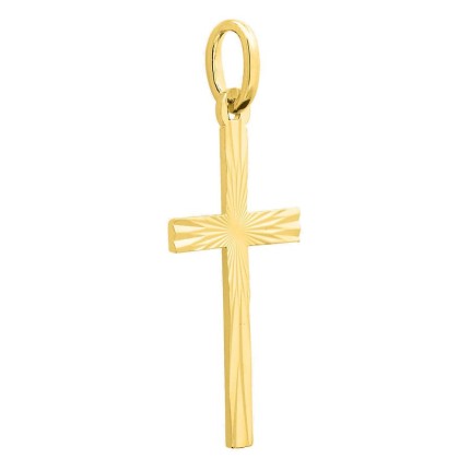Pendente cruz banhado a ouro