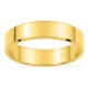 Alianza cinta de 4,5 mm chapada en oro