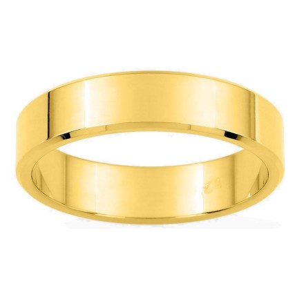 Alianza cinta de 4,5 mm chapada en oro